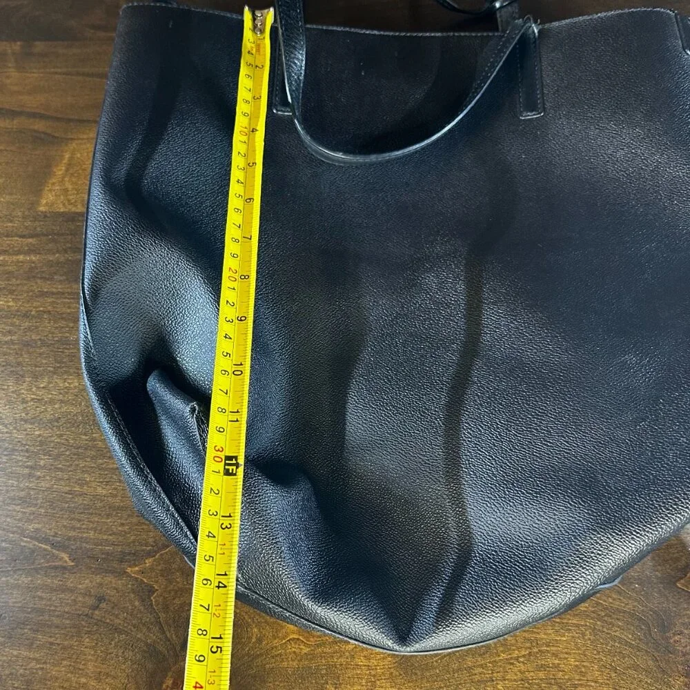 MICHAEL Michael Kors Hayley Large Convertible Tote & Zip Pouch - Black Leather - Picture 5 of 12